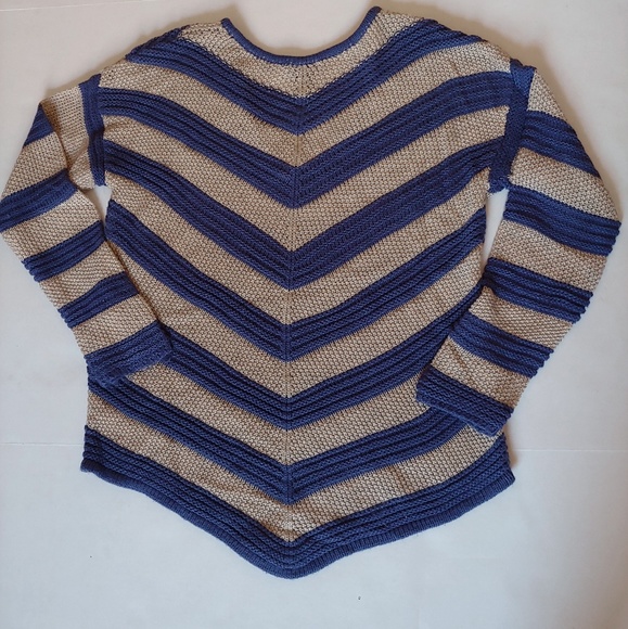 New Directions chevron stripe sweater - Picture 3 of 4